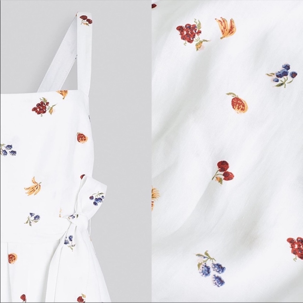 ⭐️Reformation Cruise Dress Fruit Loops Midi Maxi Linen Summer Dress⭐️ - Picture 9 of 13